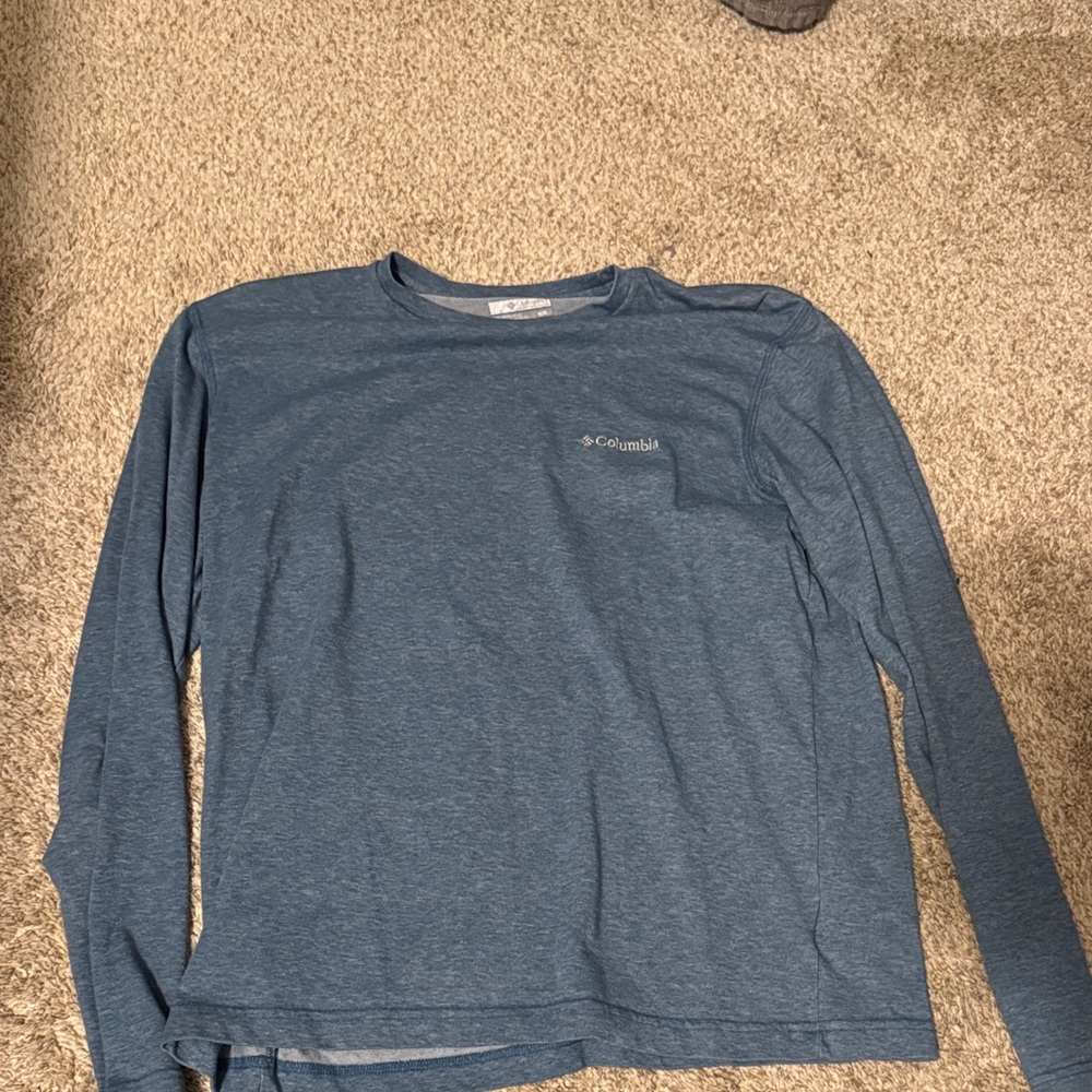 Columbia Steel Blue Long Sleeve Tee